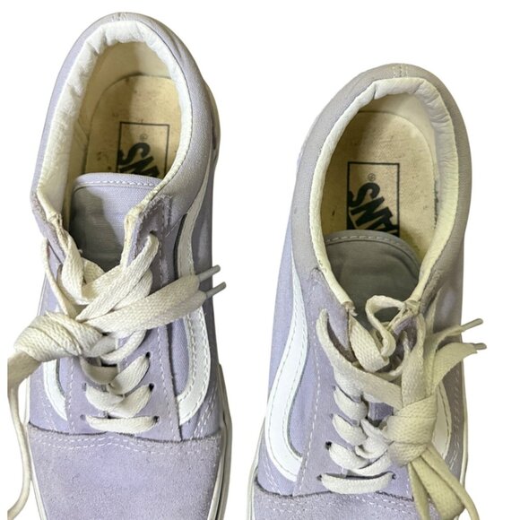 Vans Old Skool Languid Lavender Suede Sneakers Womens 7 Mens 5.5 Classic Style - Picture 7 of 16